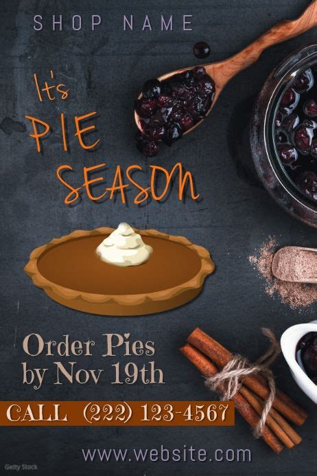 Pie Sale Flyer Template